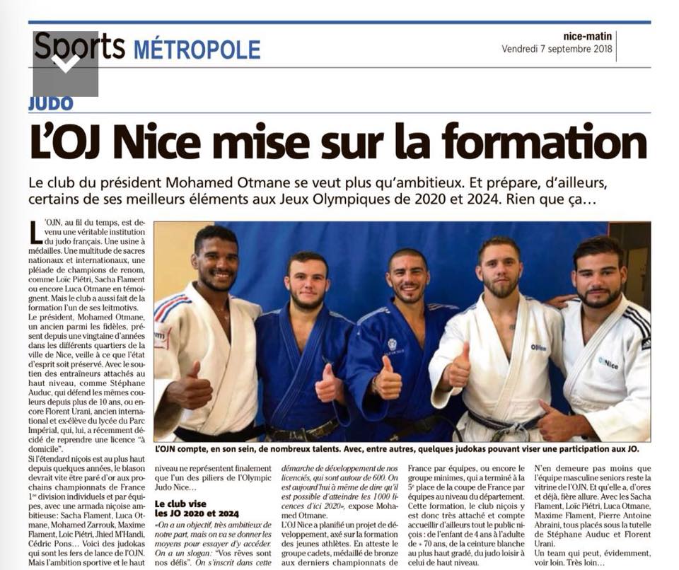 Olympic Judo Nice, Judo Nice, Club judo Nice, Salle de judo Nice